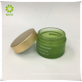 Skincare emballage luxe pot de verre vide fondation dépoli verre cosmétique vert pot 100g